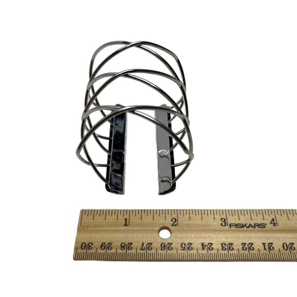 Interlaced Criss Cross Cuff Bracelet Shiny Silver Tone NWOT - Picture 7 of 10